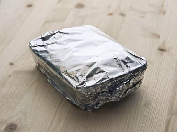 silver foil container